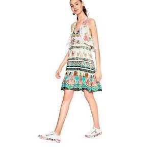 Desigual Women's Floral Kilian T-Back Summer Dress – Vibrant & Stylish